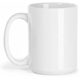 Taza de Café de Cerámica de 15 oz, Blanca, Diseño Clásico, Ecológica, Apta para Lavavajillas, Impresión Personalizada, Regalo Empresarial - Product Image 1