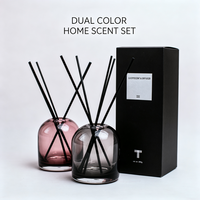 Diffuseur de parfum en verre minimaliste personnalisable de 200 ml, parfum durable et stable, application multi-scènes, vente en gros