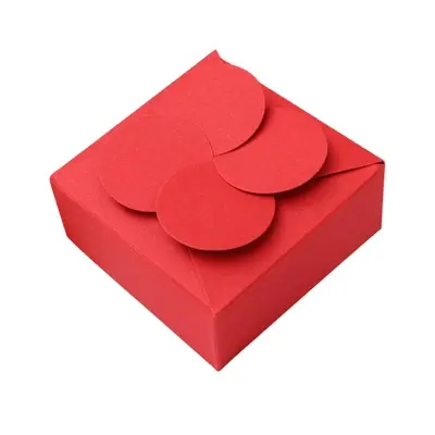 Folding box Custom Chinese Red Festival high-grade paper folding gift box packaging carton