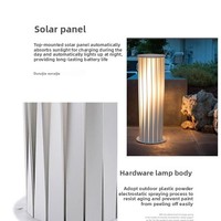 Lampes solaires en acier inoxydable pour pelouse, recommandées par les influenceurs transfrontaliers, télécommandées, étanches IP65 pour jardins