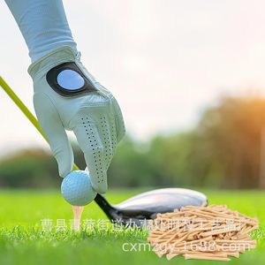 Wooden <b>Golf</b> Tees Natural Wood Color 100 Pieces Eco Friendly For <b>Golf</b> Course Use - Product Image 1