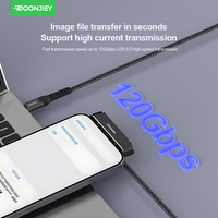 DOONJIEY USB5 120G Soporte para Teléfono de Aleación de Aluminio con Funciones Completas, PD 240W, Transferencia de Datos de Alta Velocidad, Soporte Plegable de 180 Grados