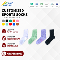 Chaussettes de sport en coton pour hommes et femmes, respirantes, avec soutien de la voûte plantaire, amorties, absorbant la transpiration, chaussettes athlétiques