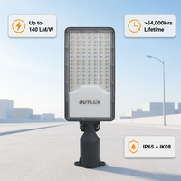 Lámpara de Calle LED para Exteriores con Certificación CE de 100W, Cuerpo de Aluminio, IP65, para Carreteras