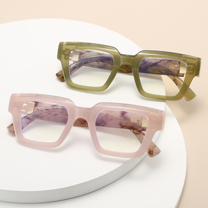 HS2235 Monture en <span class=keywords><strong>verre</strong></span> unisexe de qualité supérieure, design squelette, verres aquamarine, anti-lumière bleue pour jeunes - Product Image 2
