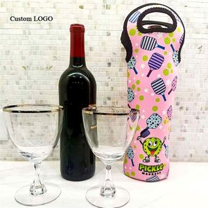Sac isotherme pour bouteille de vin en néoprène de marque OEM, cadeau promotionnel sportif toutes saisons avec impression par transfert thermique - Product Image 1