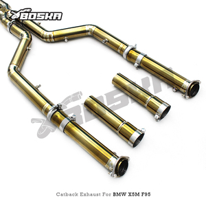 Échappement Catback Personnalisé pour BMW X5M/X6M F95/F96 4.4TT 2020-2024, Échappement Haute Performance en Titane avec Valve Électronique, Silencieux de Course - Product Image 2