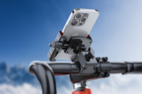 Support de téléphone pour moto anti-vibrations 360°, support de téléphone antichoc pour guidon de vélo, vélo électrique, scooter, téléphone portable de 4 à 7 pouces