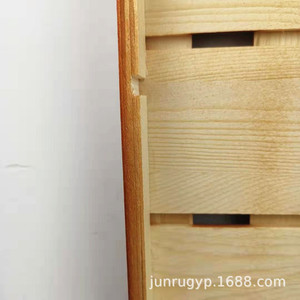 Caja de regalo de madera para cuatro botellas, rectangular, hecha a mano, caja de almacenamiento, regalo artesanal - Product Image 2