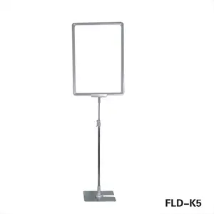 Plastic A4 Frame Stand Opknoping Poster Display Stand