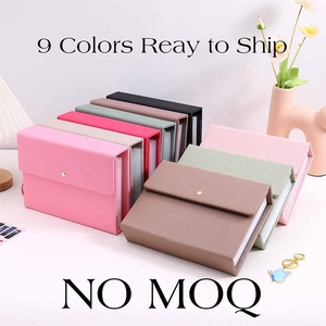 Organiseur budgétaire Hongbo Best Seller <span class=keywords><strong>en</strong></span> cuir litchi souple A5, 6 couleurs, avec enveloppes à onglets, idéal pour le bureau, l'école ou comme cadeau <span class=keywords><strong>de</strong></span> papeterie. - Product Image 2
