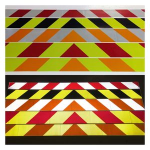 Güney Afrika Özel Üretim HIP Sınıfı ECE 104 Onaylı Arka İşaretleme Chevron Yansıtıcı Etiket Malzemesi Kamyon Acil Durum Aracı için - Product Image 6