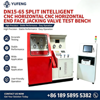 Banc d'essai intelligent horizontal pour vannes à opercule fendues DN15-65 avec fonction d'impression