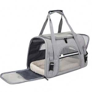 Nueva Bolsa de Viaje para Mascotas, Transpirable, para Perros y Gatos, con Cierre de Cremallera, para Viajes en Auto - Product Image 3