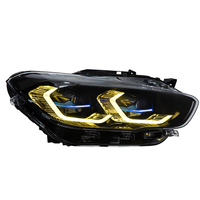 Feux avant AKD pour BMW F20 (2015-2018) et F21 (116i, 118i, 120i) – Design de lentille de projecteur LED avec feux de jour (DRL) et clignotants intégrés – Style restylé