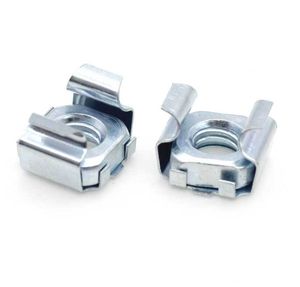 Écrou de serrage carré en acier au carbone pour meubles, écrou de <span class=keywords><strong>cage</strong></span> pour armoire, <span class=keywords><strong>pince</strong></span> pour tôle avec finition galvanisée jaune et blanche - Product Image 3