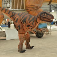 Costumes de dinosaures personnalisés, modèle animatronique réaliste, costume de dinosaure interactif pour les activités des parcs d'aventure