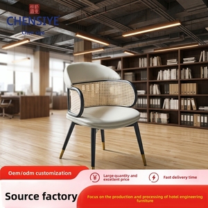 Silla de Estudio Multifuncional de Madera Maciza Estilo del Sudeste Asiático con Respaldo para Sala de Estar, Hotel y Restaurante - Product Image 6