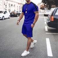 Ensembles deux pièces pour hommes Ensemble de vêtements d'été avec logo personnalisé Ensemble de t-shirts et de shorts pour hommes