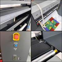 Imprimante à sublimation à base d'eau double Epson I3200-A1 de 1250 mm, 50 m²/h, pour la fabrication de drapeaux et de bannières personnalisés