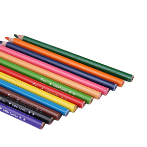 Matite da Disegno Non Tossiche a <span class=keywords><strong>Forma</strong></span> Triangolare da 7 Pollici - 12 Pezzi Colorati con Precisione - Product Image 2