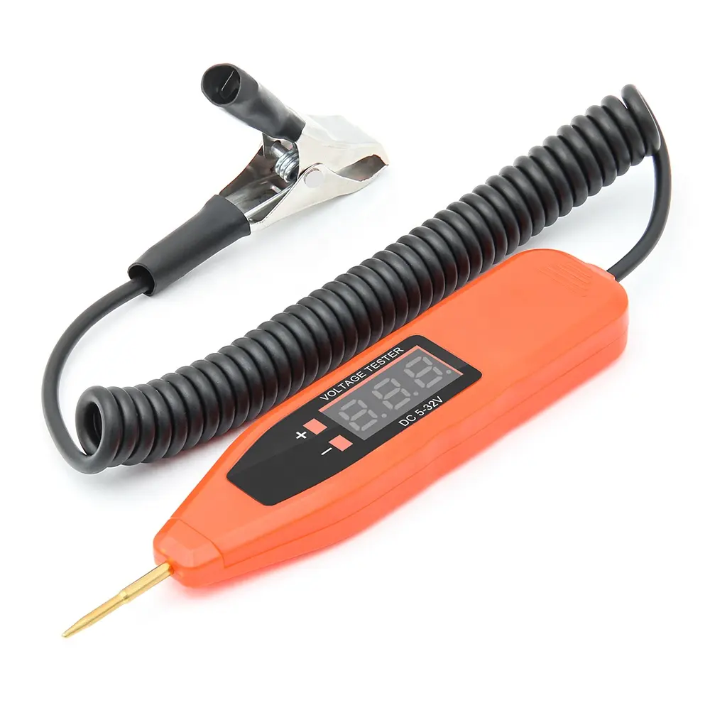 5-32V için dijital araba elektrik Test kalemi voltmetre güç probu kalem tamir otomobil aksesuarları araba pil Test cihazı