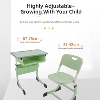 Bureaux et chaises d'école réglables de type C pour les élèves du primaire, bureaux et chaises d'école pour les cours de soutien scolaire, les programmes de formation