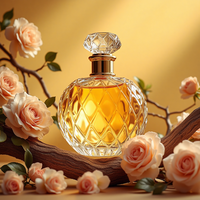 Bouteille de parfum de luxe en verre transparente OEM de haute qualité vide 30ml 50ml 100ml tailles avec boîte pour crème de soin de la peau crème pour le visage