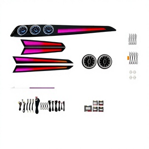 Kit d'éclairage d'ambiance ZYCELA 12V <span class=keywords><strong>3</strong></span>-5W pour mise à niveau des sorties d'air avant de type turbine pour Mercedes-Benz Classe C W204 2010-2014, lumières LED automobiles - Product Image 1