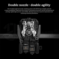 Lengan pelindung untuk Bambu Lab H2D penutup silikon Hotend Kit blok pemanas Nozzle untuk aksesori Printer 3D