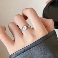 Jam Tangan Mini Sederhana Bergaya Fashionable, Cincin Terbuka yang Dapat Disesuaikan, Perhiasan Wanita, Hadiah untuk Pemakaian Sehari-hari