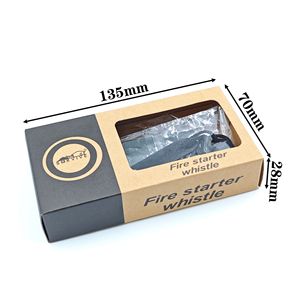 Survive <b>Square</b> Flint And Steel Whistle Magnesium Rod Fire Starter Outdoor Survival <b>Tool</b> Kit - Product Image 3