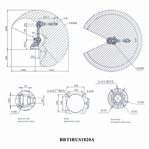 Brazo Robótico Inteligente de 6 Ejes, 1850 mm, 20 kg, Económico, de Gran Venta, para Pulverización Industrial, Alcance de 1850 mm, Ideal para Re - Product Image 2