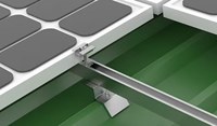 Rail de guidage en aluminium pour installation solaire, système d'installation solaire facile à poser, accessoires photovoltaïques pour toiture et sol
