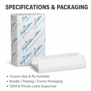 Papier toilette plié en C, forte absorption d'eau, pour usage hôtelier - Product Image 4