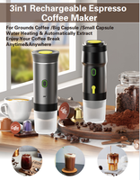 Machine à expresso portable sans fil à chauffage électrique USB, semi-automatique, 20 bars de pression, pour une seule portion, mini-capsule, pour voiture