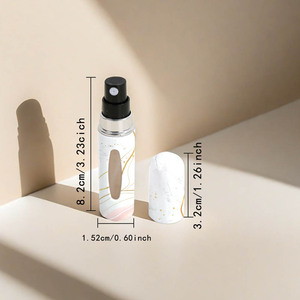 Nouveau design – Flacon de parfum de luxe rechargeable en plastique de 5 ml – Flacon pulvérisateur vide de 5 ml à remplissage par le bas – Atomiseur de parfum - Product Image 5