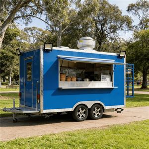 Carrito de Comida Móvil para la Calle, Remolque de Fibra de Vidrio para Venta de Hot Dogs y Dulces - Product Image 3
