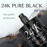 Parfum pour homme 100 ml 24K Pure Black, best-seller, longue tenue, parfum boisé OUD, brume parfumée, adapté à de multiples occasions