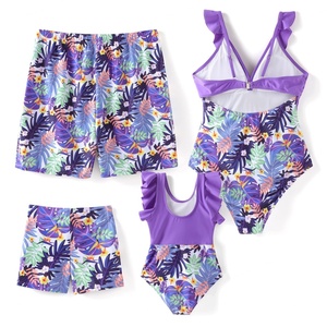 ชุดว่ายน้ำวันพีซแบบคัลเลอร์บล็อกสั่งตัดได้ และชุดว่ายน้ำ 4 ชิ้นสำหรับผู้หญิง ชุดชายหาดสำหรับครอบครัว และบิกินี่สำหรับผู้หญิง - Product Image 2