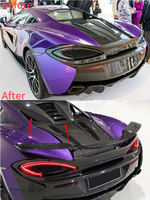 Kit d'admission d'air moteur en fibre de carbone sèche style Novite-C pour McLaren 540C 570S Supercar, carrosserie extérieure