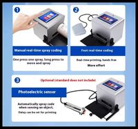 Grosir 12.7Mm/25.4Mm TIJ Printer Inkjet Mini portabel mesin Coding Batch genggam untuk botol bisa mencetak