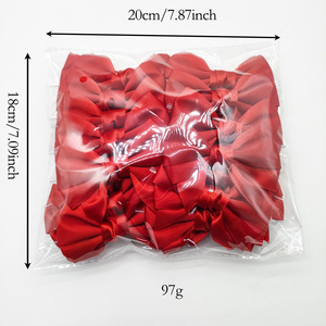 30 pièces en gros, ruban en <span class=keywords><strong>satin</strong></span> polyester personnalisé, emballage écologique, nœud torsadé, fête de Noël, artisanat, sac cadeau, emballage cadeau - Product Image 4