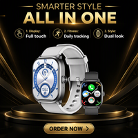Smartwatch GTS14 con Display AMOLED Quadrato da 1,93 Pollici, Touch Screen, Posizionamento, Monitoraggio Fitness, Analisi del Sonno e Frequenza Cardiaca