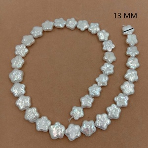 Grande <span class=keywords><strong>perla</strong></span> d'acqua dolce all'ingrosso sciolta barocca di alta qualità in filo, fiore, cuore, rettangolo, stella, moneta., ecc. - Product Image 5