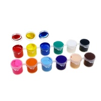 BECOL – Kit de peinture acrylique 12 couleurs de haute qualité, écologique et non toxique, 10 ml, avec pinceaux pour artistes