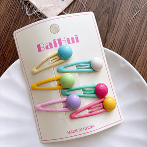 Nuovo Set di 6 Pezzi Graziose Mollette Laterali per Bambini <span class=keywords><strong>con</strong></span> Effetto Goccia d'Olio e Colore Caramella - Product Image 4