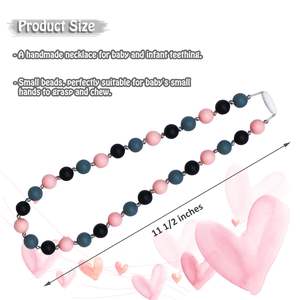 Reduce la ansiedad y el estrés Collar de mordedor de silicona para niños pequeños Adolescentes Collar de masticación sensorial para niños - Product Image 2