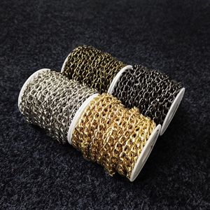 Iron Chain Roll 10m Plated <b>Metal</b> Decorative Chain For Bags Jewelry DIY Accessories - Product Image 1