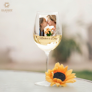 Cadeau <span class=keywords><strong>personnalisé</strong></span> pour la fête des mères Verre à vin rouge en cristal sans plomb <span class=keywords><strong>Photo</strong></span> à motif <span class=keywords><strong>personnalisé</strong></span> Verres à vin rouge blanc pour les amateurs de vin - Product Image 2